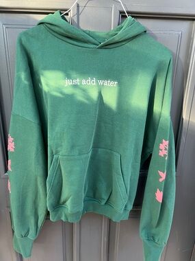 Just Add Water Green Graphic Hoodie